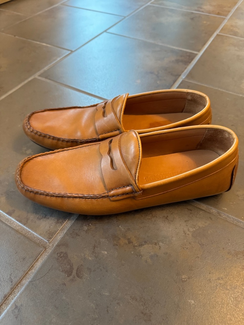Allen Edmonds Super Sport Penny Loafers 6456 Walnut Brown Leather Slip-on 10.5